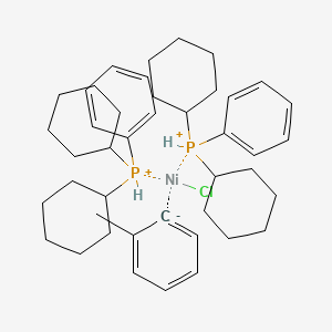 molecular formula C43H63ClNiP2+ B11940399 trans-Bis(dicyclohexylphenylphosphine)(2-methylphenyl)nickel(II) chloride 