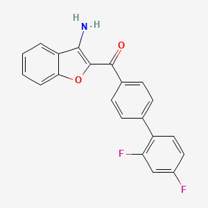 (3-Aminobenzofuran-2-yl)(2',4'-difluoro-[1,1'-biphenyl]-4-yl)methanone