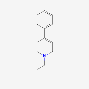 B1194053 N-Propyl-4-phenyl-1,2,3,6-tetrahydropyridine CAS No. 90986-85-9