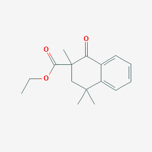 Ethyl 1-oxo-1,2,3,4-tetrahydro-2,4,4-trimethyl-2-naphthalenecarboxylate