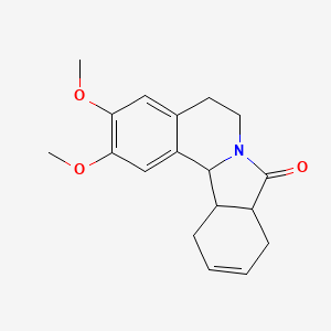 molecular formula C18H21NO3 B11940574 2,3-Dimethoxy-5,6,8a,9,12,12a-hexahydroisoindolo[1,2-a]isoquinolin-8(12bH)-one CAS No. 26621-01-2