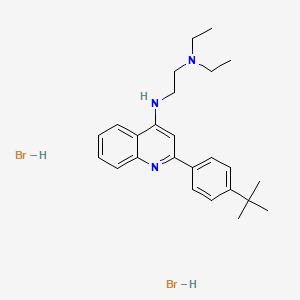 molecular formula C25H35Br2N3 B11940596 N1-(2-(4-(tert-Butyl)phenyl)quinolin-4-yl)-N2,N2-diethylethane-1,2-diamine dihydrobromide CAS No. 853343-96-1