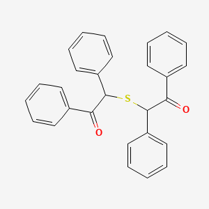 molecular formula C28H22O2S B11940643 1-Phenylphenacyl sulfide CAS No. 106991-84-8