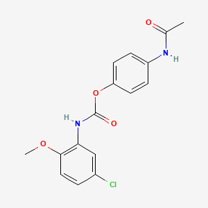 4-Acetamidophenyl N-(5-chloro-2-methoxyphenyl)carbamate