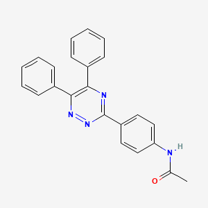 N-[4-(5,6-diphenyl-1,2,4-triazin-3-yl)phenyl]acetamide