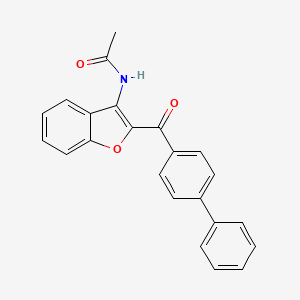 N-(2-([1,1'-Biphenyl]-4-carbonyl)benzofuran-3-yl)acetamide