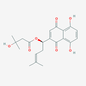 molecular formula C21H24O7 B1194074 beta-Hydroxyisovalerylshikonin 