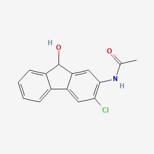 molecular formula C15H12ClNO2 B11940779 n-(3-Chloro-9-hydroxy-9h-fluoren-2-yl)acetamide CAS No. 6955-66-4