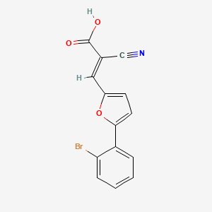 3-(5-(2-Bromophenyl)furan-2-yl)-2-cyanoacrylic acid