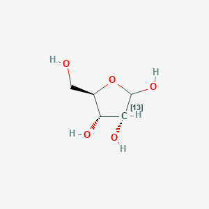 molecular formula C5H10O5 B119408 (3R,4S,5R)-5-(羟甲基)(313C)氧杂环-2,3,4-三醇 CAS No. 83379-40-2