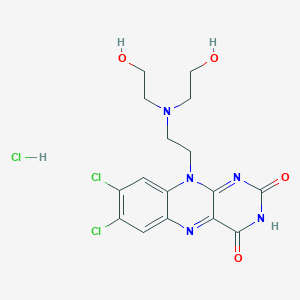 7,8-Dichloro-10-{2-[bis(2-hydroxyethyl)amino]ethyl}isoalloxazine hydrochloride