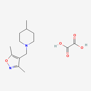 molecular formula C14H22N2O5 B11940804 1-[(3,5-Dimethyl-4-isoxazolyl)methyl]-4-methylpiperidine oxalate 