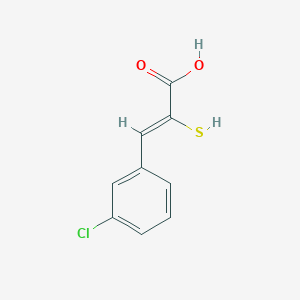 molecular formula C9H7ClO2S B11940830 3-Chloro-alpha-mercaptocinnamic acid CAS No. 5765-74-2