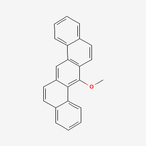 molecular formula C23H16O B11940841 DIBENZ(a,h)ANTHRACENE, 7-METHOXY- CAS No. 63041-72-5