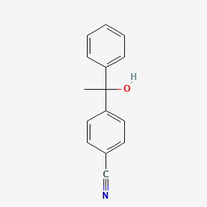 molecular formula C15H13NO B11940856 4-(1-Hydroxy-1-phenylethyl)benzonitrile CAS No. 87273-96-9