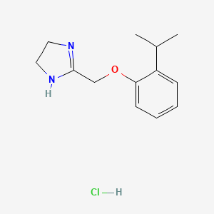 molecular formula C13H19ClN2O B1194106 盐酸苯氧唑啉 CAS No. 21370-21-8