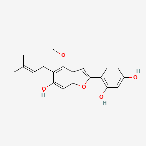 molecular formula C20H20O5 B1194117 甘草香豆素 CAS No. 118524-14-4