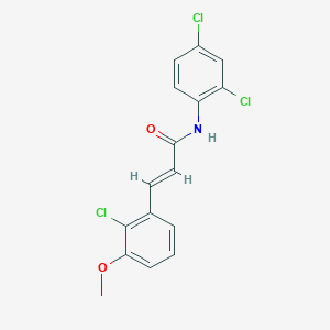 3-(2-Chloro-3-methoxyphenyl)-N-(2,4-dichlorophenyl)-2-propenamide