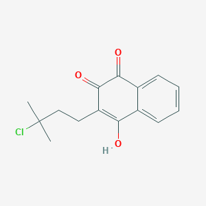 3-(3-Chloro-3-methylbutyl)-4-hydroxynaphthalene-1,2-dione