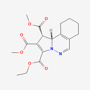 molecular formula C18H22N2O6 B11941396 3-Ethyl 1,2-dimethyl (1S,10BR)-1,7,8,9,10,10B-hexahydropyrrolo(2,1-A)phthalazine-1,2,3-tricarboxylate CAS No. 853349-06-1