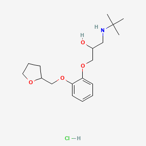 B1194140 Bufetolol hydrochloride CAS No. 35108-88-4