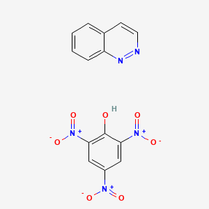 molecular formula C14H9N5O7 B11941400 Cinnoline picrate CAS No. 5949-25-7