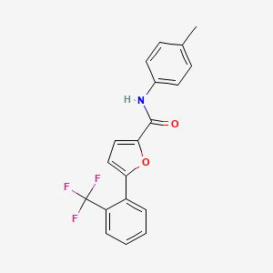 N-(p-Tolyl)-5-(2-(trifluoromethyl)phenyl)furan-2-carboxamide