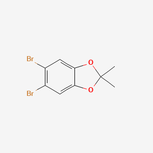 molecular formula C9H8Br2O2 B11941431 5,6-Dibromo-2,2-dimethyl-1,3-benzodioxole CAS No. 114414-23-2