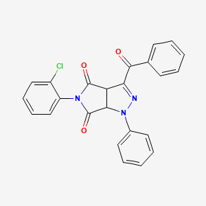 3-benzoyl-5-(2-chlorophenyl)-1-phenyl-3a,6a-dihydropyrrolo[3,4-c]pyrazole-4,6(1H,5H)-dione