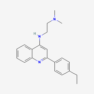 N1-(2-(4-Ethylphenyl)quinolin-4-yl)-N2,N2-dimethylethane-1,2-diamine