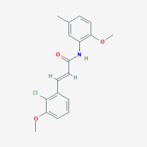 3-(2-Chloro-3-methoxyphenyl)-N-(2-methoxy-5-methylphenyl)-2-propenamide