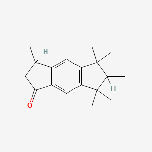 molecular formula C18H24O B11941547 3,5,6,7-Tetrahydro-3,5,5,6,7,7-hexamethyl-s-indacen-1(2H)-one CAS No. 88301-91-1