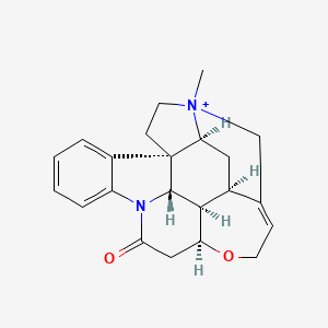 B1194157 (4aR,5aS,8aS,13aS,15aS,15bR)-6-methyl-4a,5,5a,7,8,13a,15,15a,15b,16-decahydro-2H-4,6-methanoindolo[3,2,1-ij]oxepino[2,3,4-de]pyrrolo[2,3-h]quinolin-6-ium-14-one CAS No. 47466-17-1