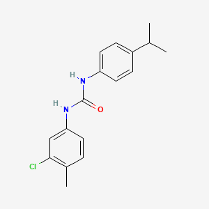 molecular formula C17H19ClN2O B11941583 N-(3-chloro-4-methylphenyl)-N'-(4-isopropylphenyl)urea CAS No. 853319-09-2