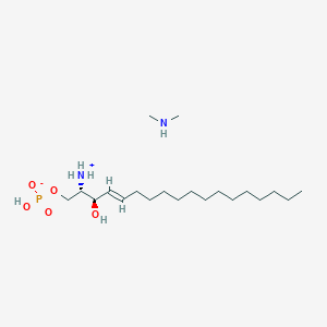 molecular formula C20H45N2O5P B11941615 [(E,2S,3R)-2-azaniumyl-3-hydroxyoctadec-4-enyl] hydrogen phosphate;N-methylmethanamine CAS No. 474943-63-0