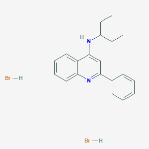 molecular formula C20H24Br2N2 B11941715 N-(1-Ethylpropyl)-2-phenyl-4-quinolinamine dihydrobromide CAS No. 853344-20-4