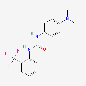 molecular formula C16H16F3N3O B11941744 1-[4-(Dimethylamino)phenyl]-3-[2-(trifluoromethyl)phenyl]urea 