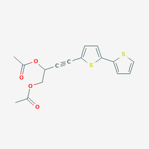 molecular formula C16H14O4S2 B1194214 5-(3,4-二乙酰氧基丁-1-炔基)-2,2'-联噻吩 