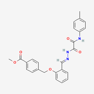 methyl 4-{[2-((E)-{[oxo(4-toluidino)acetyl]hydrazono}methyl)phenoxy]methyl}benzoate