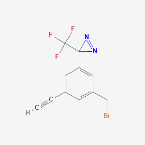 3-(3-(Bromomethyl)-5-ethynylphenyl)-3-(trifluoromethyl)-3H-diazirine