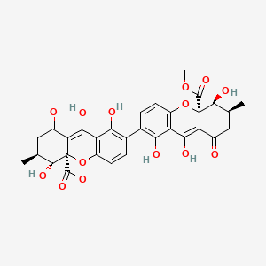 molecular formula C32H30O14 B1194253 Secalonic acid F CAS No. 60687-07-2