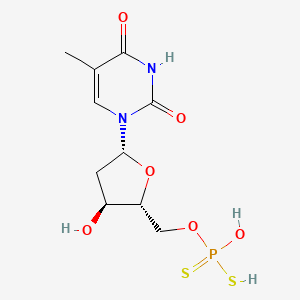molecular formula C22H29N3OS2 B1194255 胸苷-5'-(二硫代)磷酸 