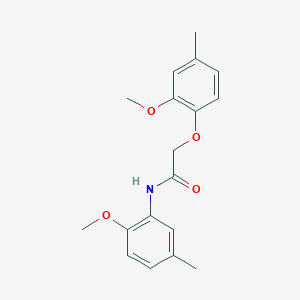 2-(2-methoxy-4-methylphenoxy)-N-(2-methoxy-5-methylphenyl)acetamide