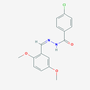 4-chloro-N'-[(Z)-(2,5-dimethoxyphenyl)methylidene]benzohydrazide