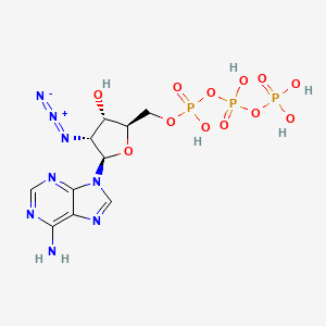 molecular formula C10H15N8O12P3 B1194263 2'-Deoxy-2'-azidoadenosine triphosphate CAS No. 73449-06-6