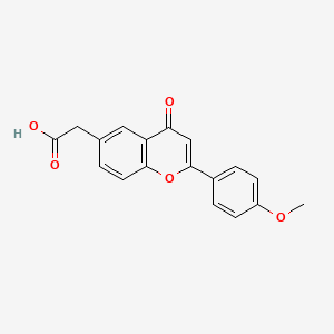 [2-(4-methoxyphenyl)-4-oxo-4H-chromen-6-yl]acetic acid