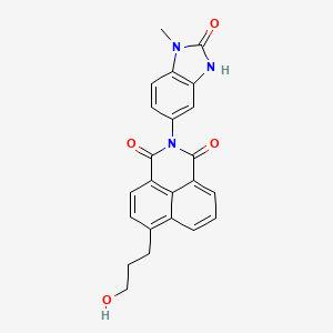 6-(3-hydroxypropyl)-2-(1-methyl-2-oxo-3H-benzimidazol-5-yl)benzo[de]isoquinoline-1,3-dione