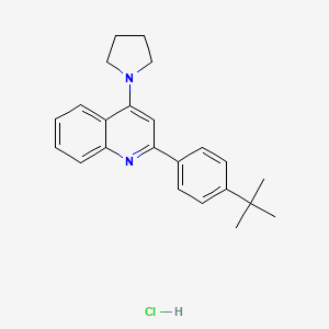 2-(4-Tert-butylphenyl)-4-(1-pyrrolidinyl)quinoline hydrochloride