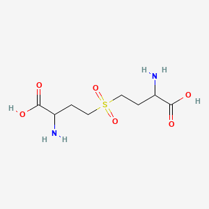 molecular formula C8H16N2O6S B1194267 2-氨基-4-(3-氨基-3-羧基丙基)磺酰丁酸 CAS No. 59824-35-0