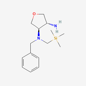 Trans-N3-benzyl-N3-((trimethylsilyl)methyl)tetrahydrofuran-3,4-diamine